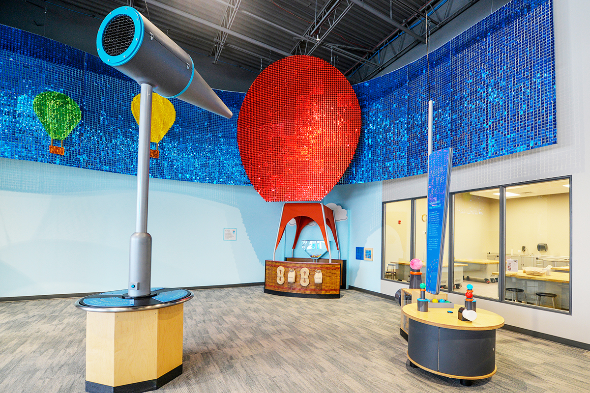 overview of the Wind Powered Play exhibit